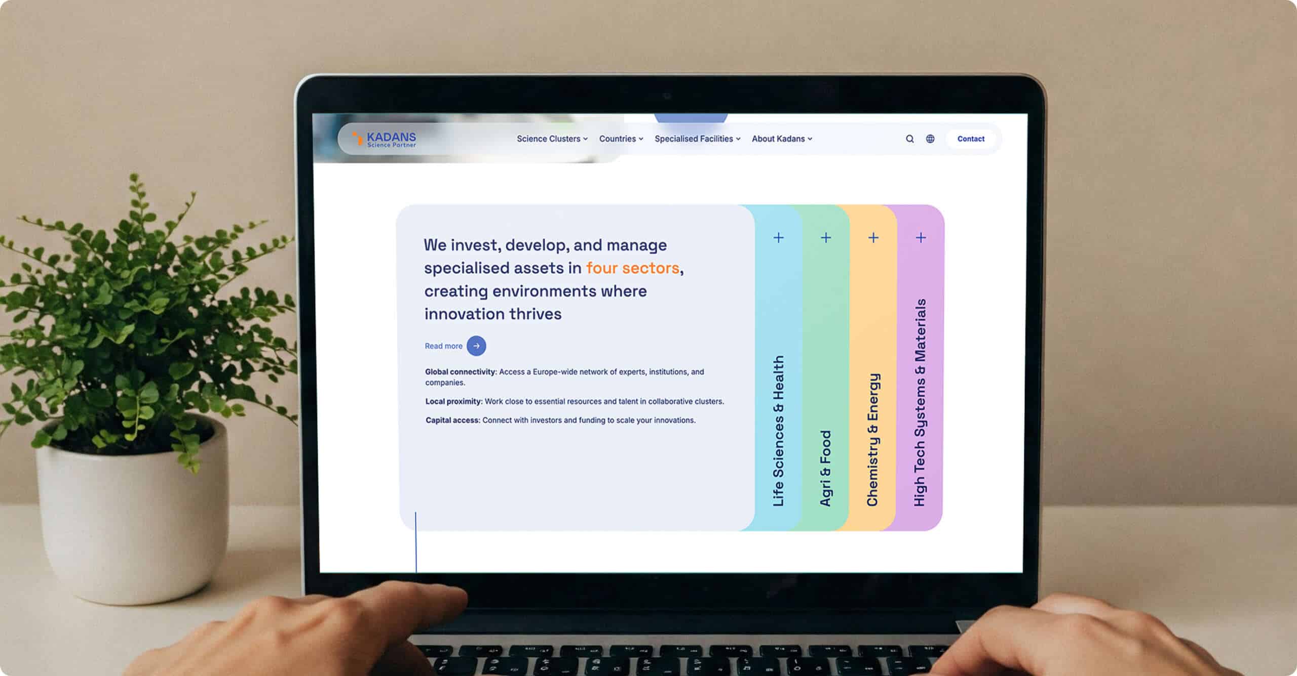 Nieuwe website Kadans Science Partner