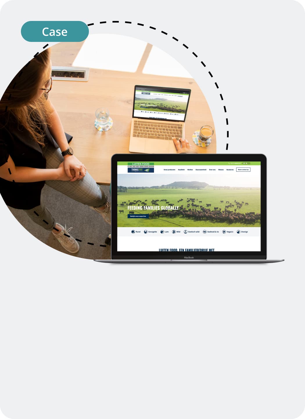 Luiten Food case tegel