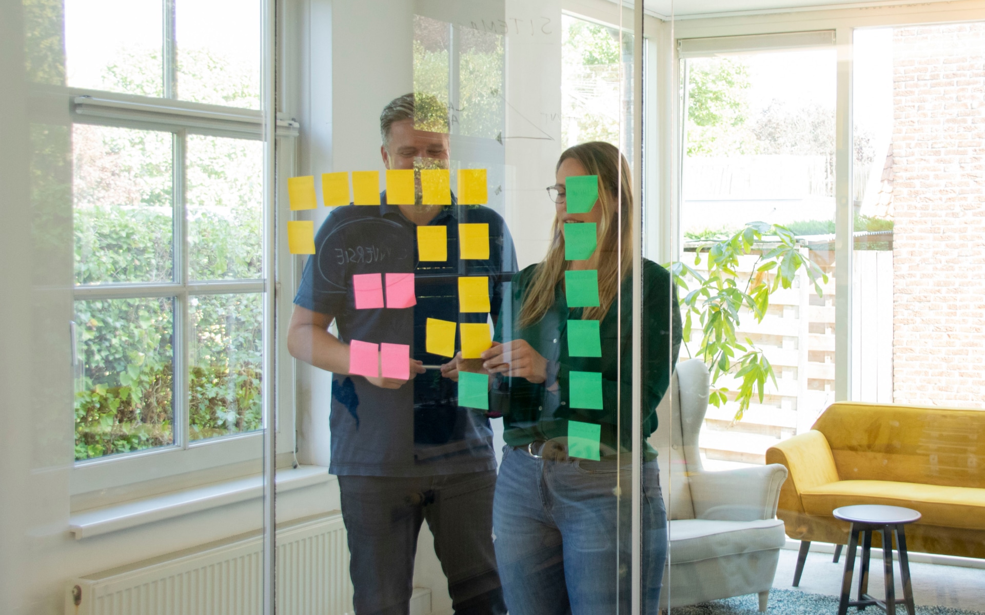 Case careers postit sessie Sandra en Mark