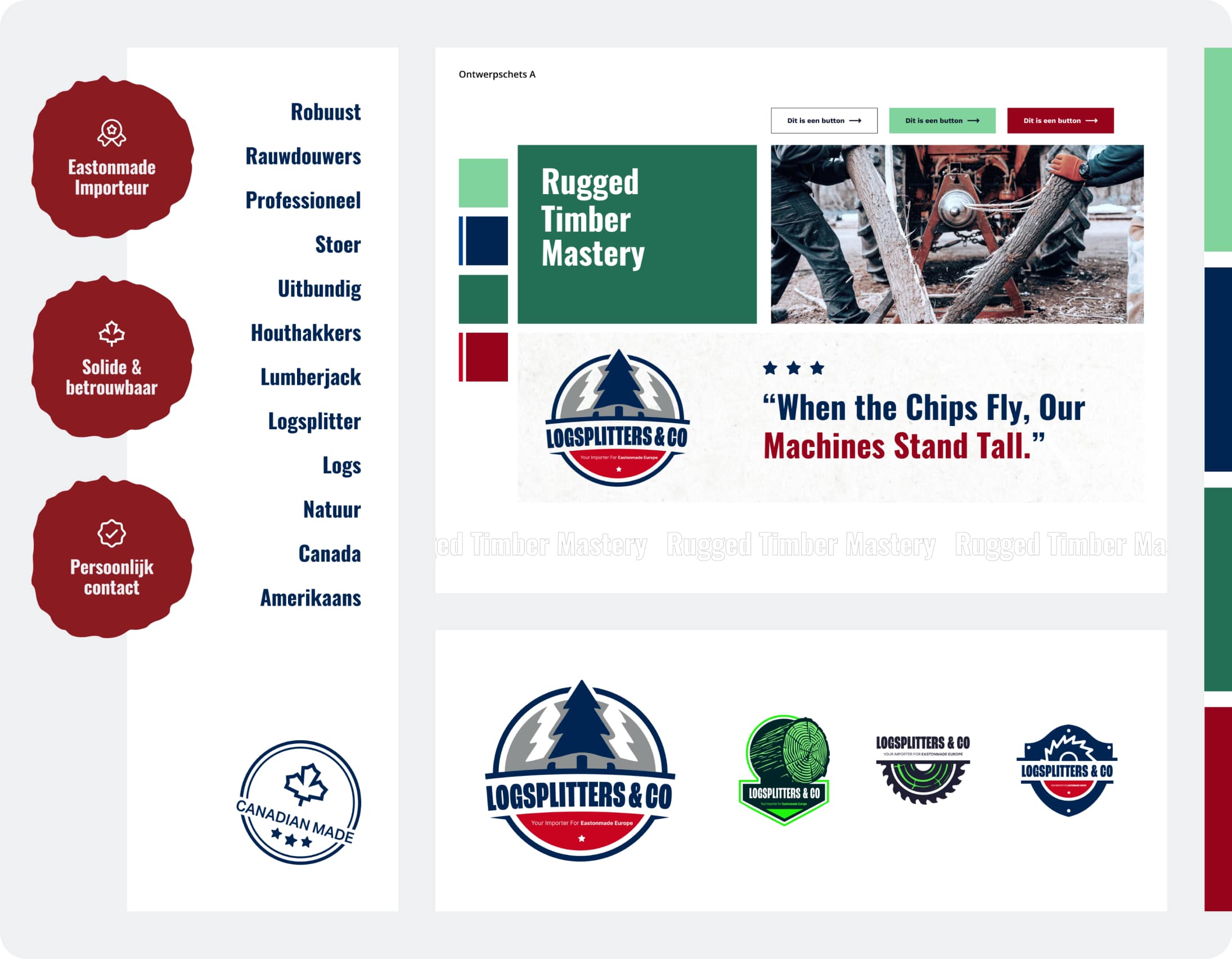 Huisstijl voorstel voor Logsplitters & Co
