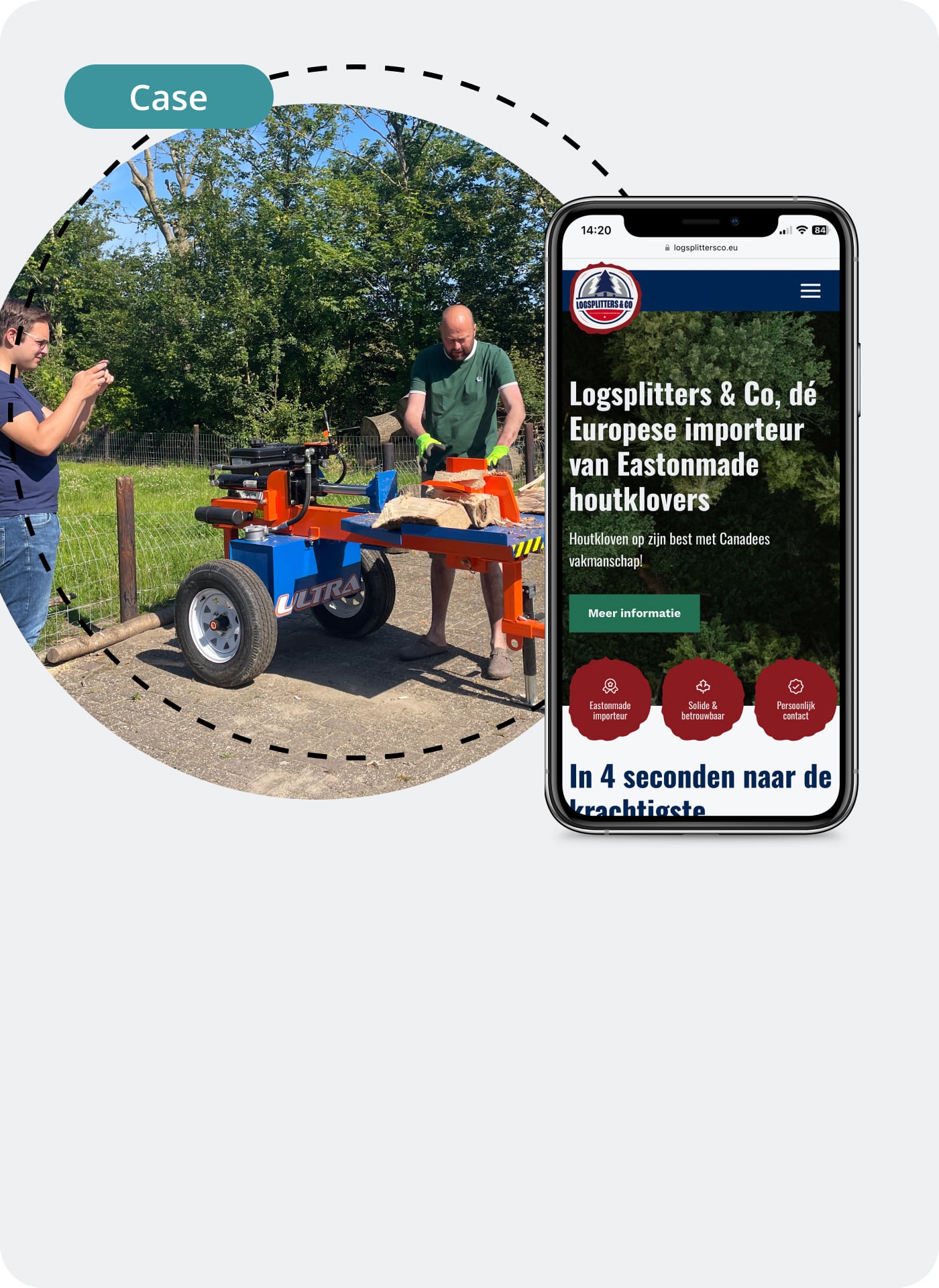 Case Logsplitters & Co tegel