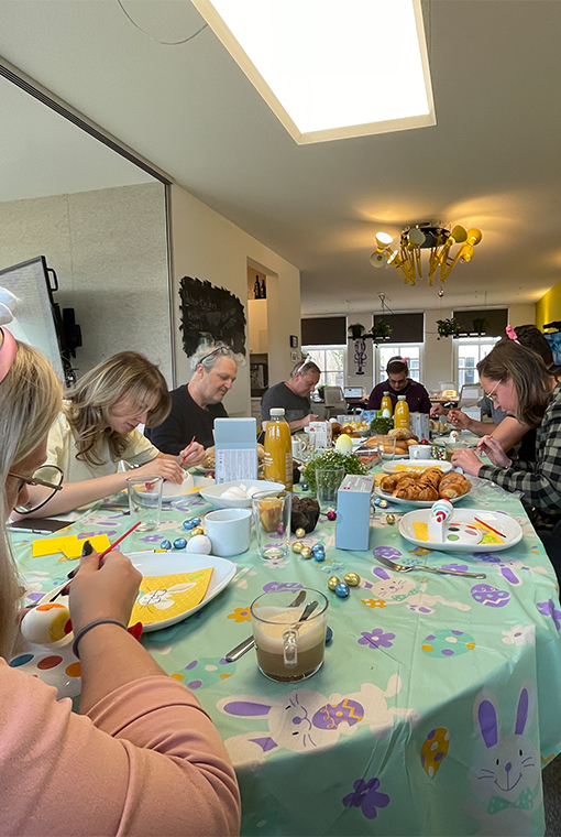 Paasontbijt met alle teamleden van Onest Digital Agency