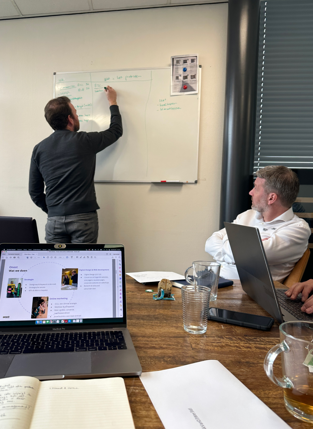 Tim tijdens WWW sessie bij Wine Klima